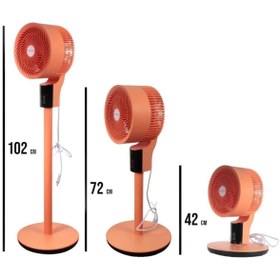 Resim Baleno Sf 8 Baac 3d Ayaklı Vantilatör Uzaktan Kumandalı Taşınabilir Apricot Crush 