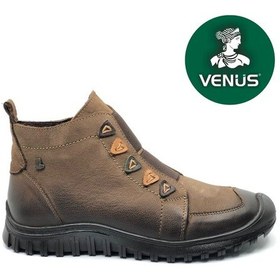 Resim Venüs Nikkoolll Hakiki Deri Kaymaz Taban Ortopedik Kadın Bot Vizon 