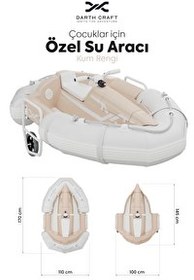 Resim Darth Craft Splash Çocuklar İçin Elektrikli Su Taşıtı Kahverengi 