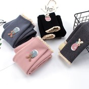 Resim 1 adet Kızlar için Kalın Sıcak Tayt, Sevimli Tavşan ve Çiçek Nakışlı - Gençler ve Gençler için Rahat Gri Kış Pantolonu, Elastik Bel, Kabartmalı Manşetler, Günlük veya Katlama Kıyafetleri için Mükemmel, Gençler Kış Giyimleri | Eğlenceli Nakış Tasarımı | Yumuşak Dokulu Kumaş, Tavşan Kıyafetleri 