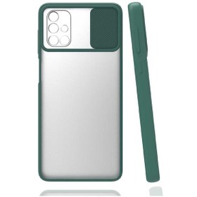 Resim Effox Galaxy Uyumlu A71 Kılıf Lensi Kapak - Koyu Yeşil Koyu Yeşil 