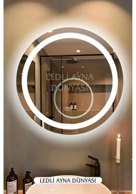 Resim 70 Cm Led Li Ayna Modern Banyo Ve Dekoratif Duvar Aynası Diğer 