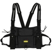 Resim Jeemson Gece Güvenlik Yeleği - Çok Amaçlı Işıklı Uyarı Ceketi, Büyük Depolama Alanı, Ayarlanabilir 