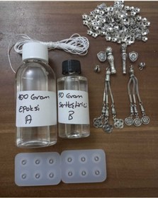 Resim Yörük Home Parti Ve Pasta Malzemeleri Epoksi Tesbih Yapım Seti 12mm. 