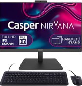 Resim Casper Nirvana A60.1235-BV05R-V i5-1235U 16 GB 500 GB NVME SSD 23.8" W11P AIO Masaüstü Bilgisayar 