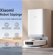 Resim Xiaomi Premium Robot Süpürge ve Mop Beyaz - Ultrasonik Halı Tanıma ve Yüksek Emiş Gücü - Kendini Temizleme 