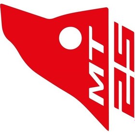 Resim Yamaha Mt 25 Reflektif Kırmızı Ön Cam Sticker 