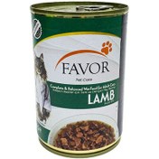 Resim Favor Kuzu Etli Kedi Konservesi 400 Gr 