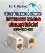 Resim Cat5-Cat6-Cat7 Kablo Birleştirici Jak Ara Konnektör 