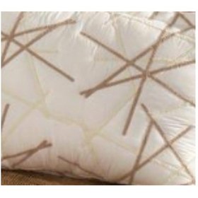 Resim Zen Kabartma Panç Nakış Yatak Örtüsü Çift Kişilik Krem 