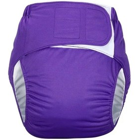 Resim 1 Adet Yeniden Kullanılabilir Yetişkin Bezi Büyük Boy Yıkanabilir Bez Bebek Bezi Hastalar İçin Yaşlı Erkekler Ve Kadınlar İnkontinans Pantolon Menekşe Ordu Yeşil 