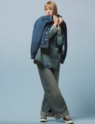 Resim Loose Fit Kadın İndigo Jean Pantolon Colin's