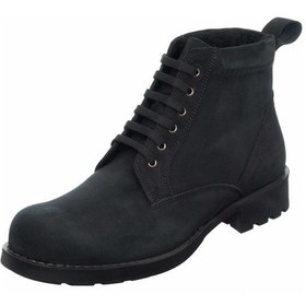 Resim Costo Shoes 41-42-43-44 Numara F632 Siyah Yağlı Dana Nubuk Rahat Geniş Kalıp Süspansiyonlu Taban Üst Kalite Büyük Numara Erkek Bot Siyah 