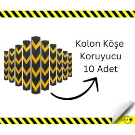Resim Lorex LR-K612-110 Düz Kolon Köşe Koruyucu (10ADET) 