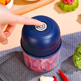 Resim 250ml Elektrikli Mini Sarımsak Doğrayıcı USB Et Öğütücü Sarımsak Ezici Sağlam Zencefil ve Sebze Ezici Anahtar için Güvenli, Kalınlaştırılmış, Doğrayıcı 