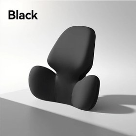 Resim Willowhaven Siyah 1 Adet Ergonomik Bel Desteği Minderi Hafızalı Köpük Ofis Araç Koltuğu 