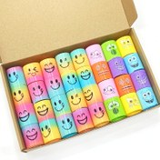 Resim 9/20/30 adet Eğlenceli Mini Gökkuşağı Oyuncakları, Paket Parti Hediyeleri, Karnaval Ödülleri, Sınıf Ödülleri, Çocuklar için Doğum Günü Hediyesi, Cadılar Bayramı ve Noel Hediyesi ve Malzemeleri, Mutlu ve Komik Yüz Rastgele 10 Stil 