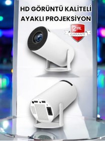 Resim UCUZTEKNO Kablosuz Bluetooth Projeksiyon Cihazı: Taşınabilir, Yüksek Çözünürlükte Görüntü 