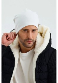 Resim Erkek Termal %100 Pamuklu Soft 2 Stil 1 Arada Bere Premium Cuts Serisi - Standart / Beyaz Beyaz 