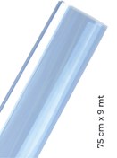 Resim ELİFE TİCARET Mavi Cam Filmi Açık Ton Amerikan Çizilmez 75 Cm X 9 Metre 