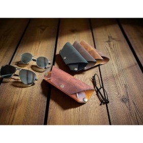Resim sumerianwallet Crazy Deri Taba Gözlük Kılıfı (anahtarlık Hediye) 
