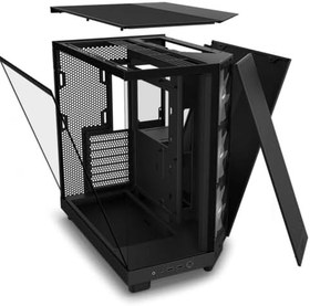 Resim Nzxt CC-H61FB-R1 H6 Flow RGB Siyah 3 * 12cm Fan Usb3.2/Type-c Atx/M-Atx Mid-Tower Kasa 