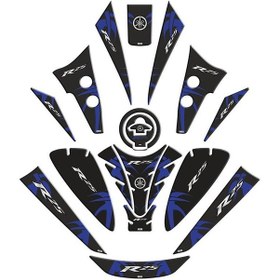 Resim Yamaha R25 2019 - 2022 Uyumlu Tank Pad Set 005 