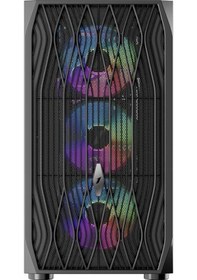 Resim 1st Player Arıya Ay7 Siyah 650w 80+ Argb 4x12cm Fan Temperli Cam 