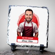 Resim Karikatürlü En iyi Kasap Dekoratif Taş 