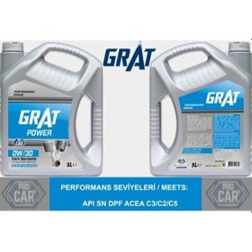 Resim Grat 0w30 Motor Yagı Tam Sentetık Partıkullu 5 Lt (600305p) 
