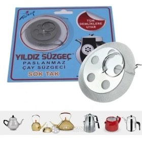 Resim Çaydanlık Demlik Içi Paslanmaz Sök Tak Süzgeç 50’li 