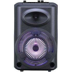 Resim Biriva Home Gd-903 Dijital Led Göstergeli Fm Radyolu Mikrofonlu Rgb Tws 8 İnç Stereo Bas 