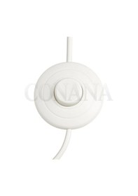 Resim E14 Duylu 3 Metre Yerpuarlı Aç Kapat Anahtar Fişli Seyyar 2x0,50 Beyaz 