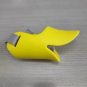 Resim Fochsia Evcil Hayvan Güvenlik Yumuşak Ördek Ağızlığı, Isırma Önleyici Köpek Ağızlığı, Sarı M Boyut 