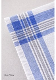 Resim Hepsine Rakip 12 Li Erkek Cep Yaka Mendil Seti Pamuklu 30x30 Cm Mirşah Mavi 