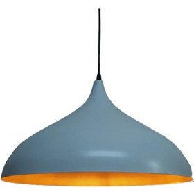 Resim Retro Metal Sarkıt Avize Rustik Tekli Sarkıt Siyah Içi Sarı 43 Cm (536637338) 