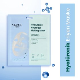 Resim Dermal Korea Seoul Face Hyaluronic Hydrogel Eriyen Yüz Maskesi 34 gr 