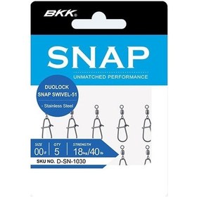 Resim Bkk Duolock Snap Swivel-51 Fırdöndü 3 3 