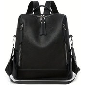 Resim Fochsia Siyah Kadın Hafif Büyük Kapasiteli Sırt Çantası Seyahat Günlük Kullanım Siyah 