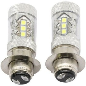 Resim Neevoyu H6 Px15d 80w 16led Motosiklet Farı - 6000k Beyaz Işık, 12-24v, 1200lm, Alüminyum Gövde, Hızlı Kurulum 