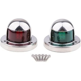 Resim Trendooze Homyl 1 Çift Paslanmaz Deniz Tekne Led Işık 12v Yay Yachtsa Benzeri Tarif Edildiği Gibi 