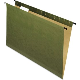 Resim Surehook Güçlendirilmiş Askılı Dosya Klasörleri, Yasal Boyut, Standart Yeşil, 1/5 Kesim, 20/bx (6153 1/5) 