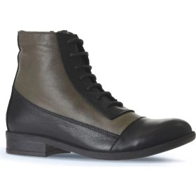 Resim Bueno Shoes Siyah Yeşil Deri Kadın Düz Bot 01WT2601 01WT2601 