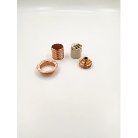 Resim Retro Vitrini Dekoratif E27 Metal Halkalı Bakır Renk Duy (1 ADET) 