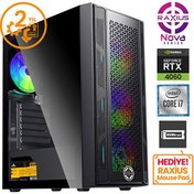 Resim Nova G1 i7 4060-17F12F Intel Core i7 11700F 16 GB RAM 1 TB SSD RTX 4060 W11P Gaming Masaüstü Bilgisayar Raxius