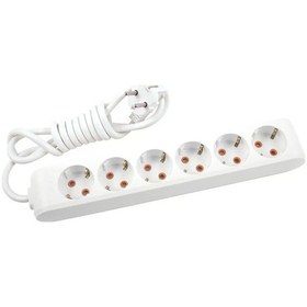 Resim 6'lı Topraklı Priz Kablolu 3m 