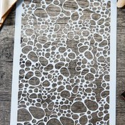 Resim 1 adet DIY El Sanatları, Scrapbooking, Kart Yapımı ve Kabartma için Taş Desenli Plastik Şablon – Sanatsal Projeler, Tebrik Kartları ve Fotoğraf Hediyeleri için Karmaşık Dairesel Tasarım, El Sanatları için Yeniden Kullanılabilir Şablonlar 
