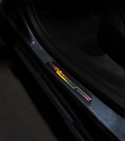 Resim Home Peugeout Uyumlu Aynalı Kapı Eşiği Koruma Sticker Seti 4'lü 