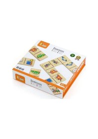 Resim Ahşap Domino Oyunu Trafik Araçları 28 Parça 