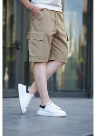 Resim Madmext Camel Kargo Cepli Erkek Şort E6571 CAMEL 
